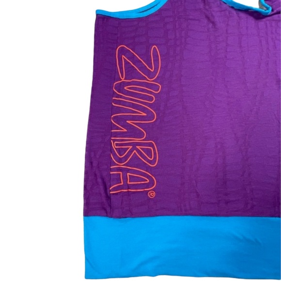 Zumba Wear 📌size M/L purple with blue waistband, Zumba in orange on side - Picture 4 of 11